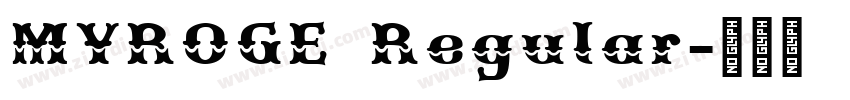 MYROGE Regular字体转换